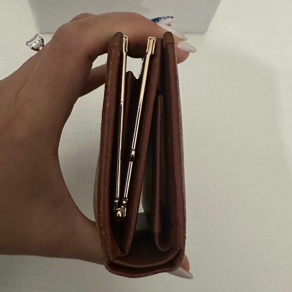 Vintage BURBERRY'S Plaid Print Compact Wallet 284$ Clippers ball. Coins wallet - Picture 13 of 14